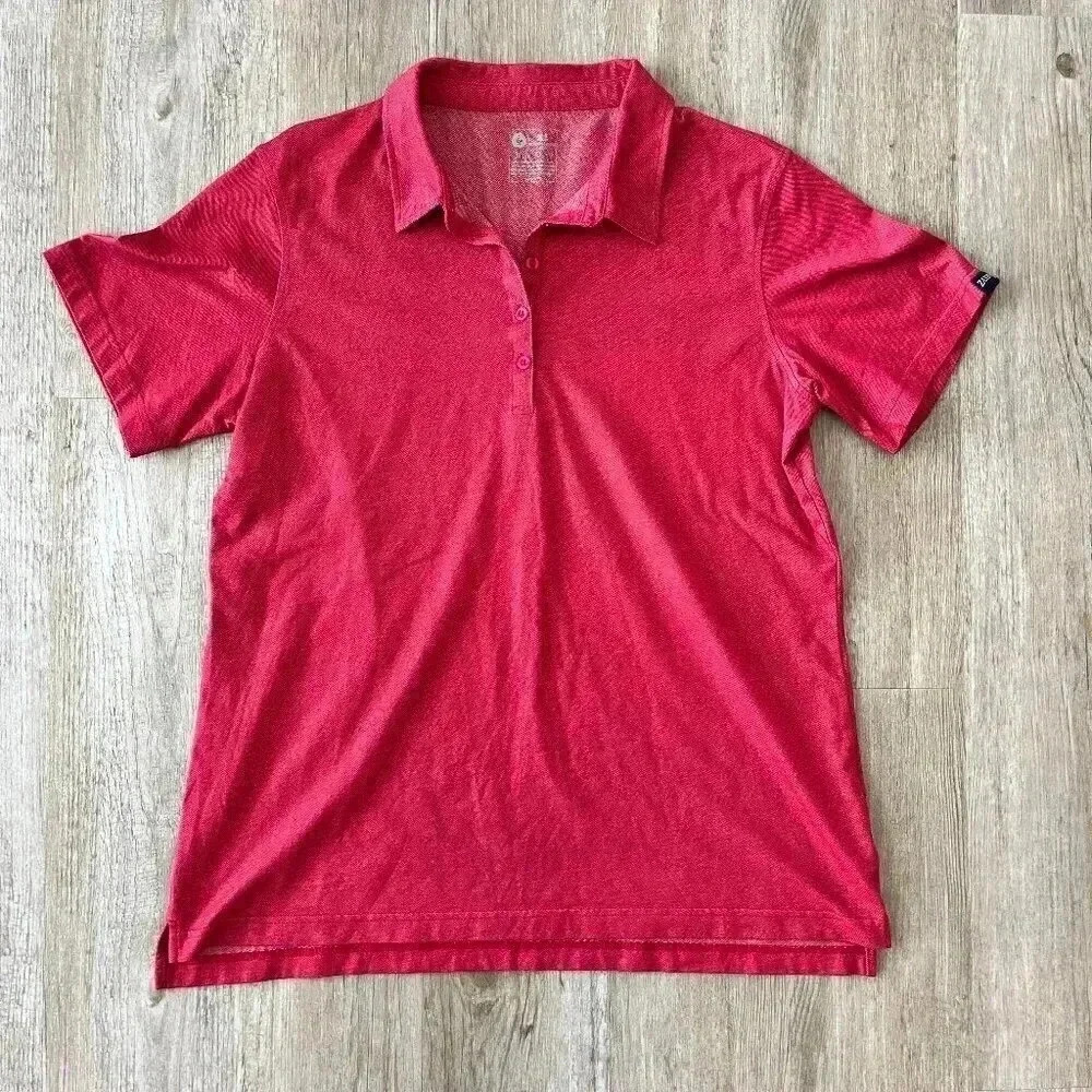 Unisex Zaxby's Red Short Sleeve Work Polo - XL